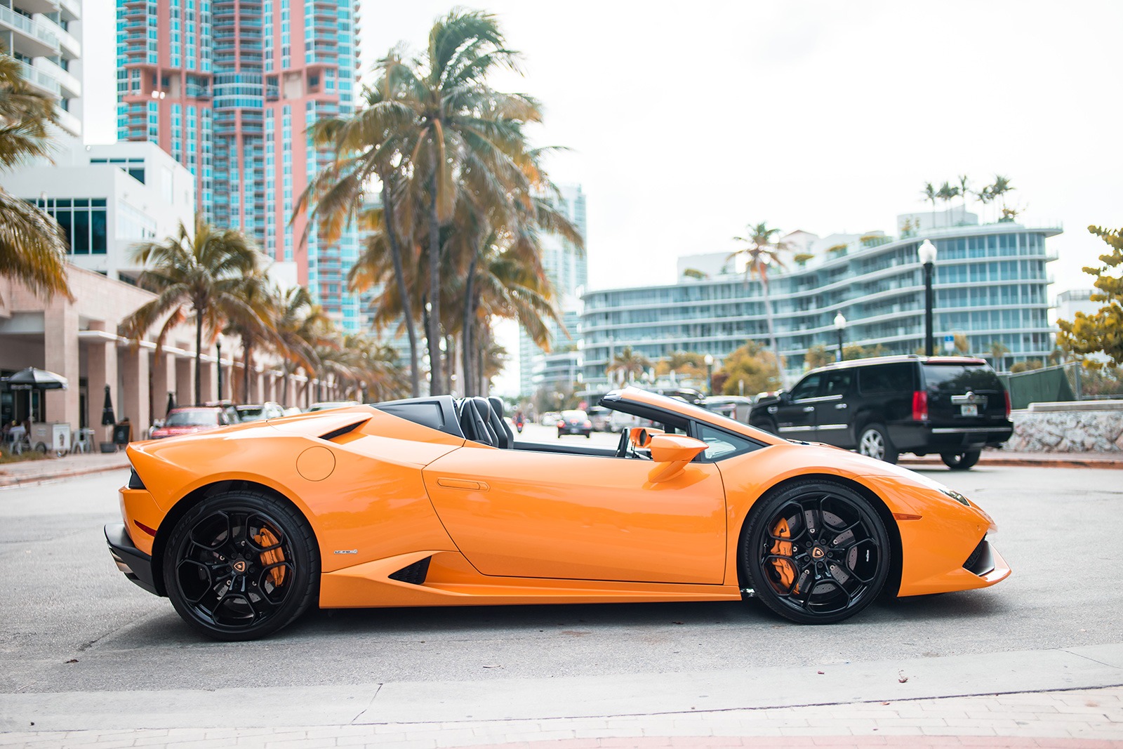 2018 Lamborghini Huracan Spyder – Orange | MVP Charlotte Exotic Rentals