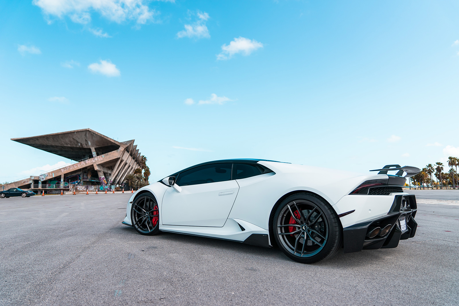 2017 Lamborghini Huracan Vorsteiner – White | MVP Charlotte Exotic Rentals